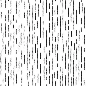 Abstract irregular striped line seamless pattern. Black and whit Stock Illustration