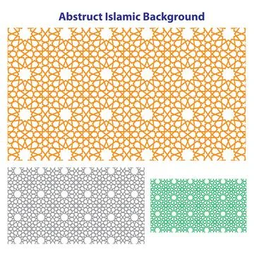 Abstract Islamic pattern Background Vector Design Stock Illustration