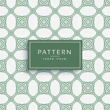 Abstract islamic style vector pattern design Stock Illustration