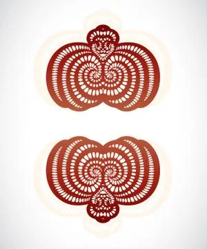 Abstract isolated brown shape. Stock Illustration