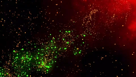 Abstract Isolated Fire Glowing Particles on gradient Background. vd 887 (12) Stock Footage 237144624