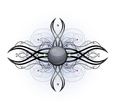 Abstract isolated shape. Stock Illustration