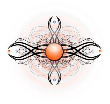 Abstract isolated shape. Stock Illustration