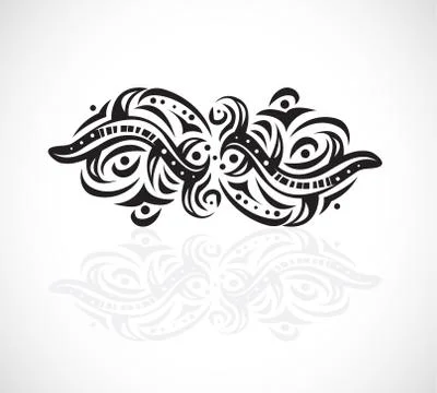 Abstract isolated shape. Stock Illustration