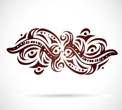 Abstract isolated shape. Stock Illustration