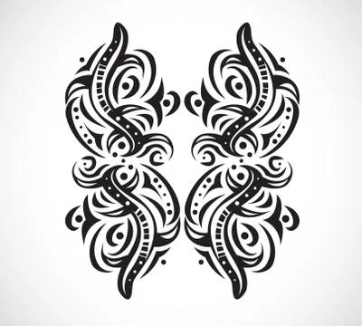 Abstract isolated shape. Stock Illustration