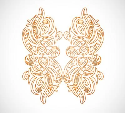 Abstract isolated shape. Stock Illustration