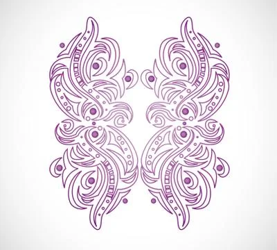 Abstract isolated shape. Stock Illustration