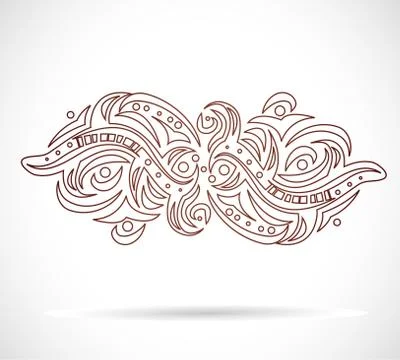 Abstract isolated shape. Stock Illustration