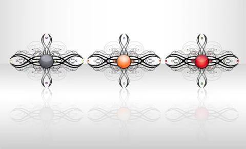 Abstract isolated shapes. Stock Illustration