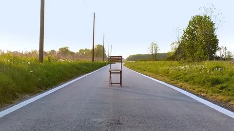 Abstract Isolation and Conceptual lockdown in Covid-19 quarantine Stock Footage 129036270