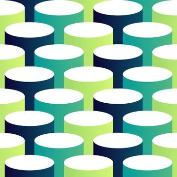 Abstract isometric 3d circle pattern background イラスト素材