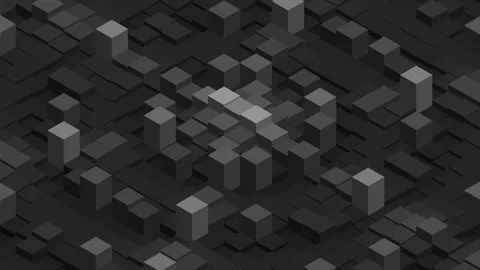 Abstract isometric 3D dark gear mechanism animation Stock Footage 344937995