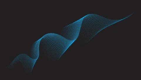 Abstract isometric 3d particle line graph Stock Illustration