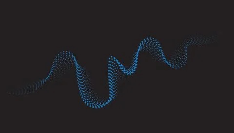 Abstract isometric 3d particle line graph 스톡 일러스트