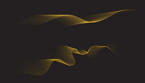 Abstract isometric 3d particle line graph Stock Illustration