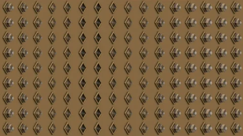 Abstract isometric background glass cubes buttons vertical wave Stock Footage 94132980