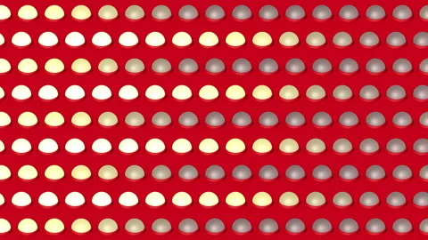 Abstract isometric background lights bulbs horizontal waves flashing motion Stock Footage 94585149