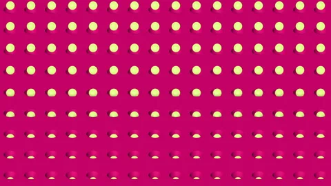 Abstract isometric background yellow spheres horizontal wave Stock Footage 94006810