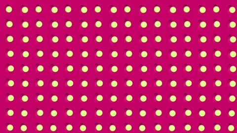 Abstract isometric background yellow spheres vertical waves motion Stock Footage 94482515