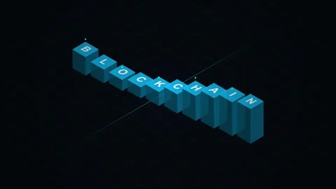 Abstract Isometric Grid Typography Motion Graphic Animation Stock Footage 345517431