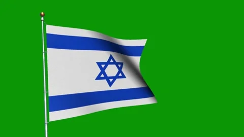 Abstract Israel flags flying Video stock 260771265