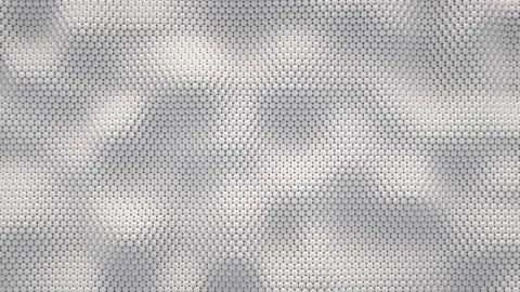 Abstract ivory motion background from random moving spheres, seamless loop Stock Footage 139991685