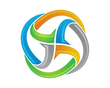 Abstract j motion logo icon template Stock Illustration