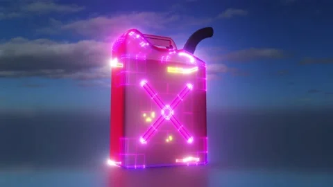 The abstract Jerrycan 4k Stock Footage 145355725