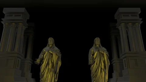 Abstract Jesus Chapel Background (Loop) Stock Footage 192390168