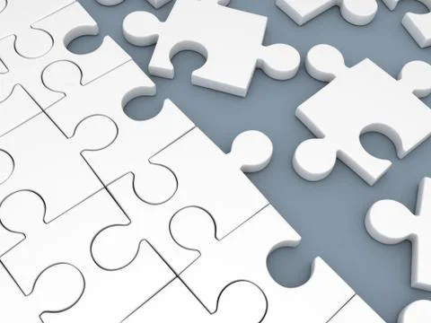 Abstract jigsaw-puzzle background (done in 3d) Stockillustratie