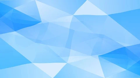 Abstract jumbled geometric figure composed of blue and white triangle pattern Stock Footage 128351277