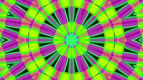 Abstract Kaleida Circles and Lines Stock Footage 72665094