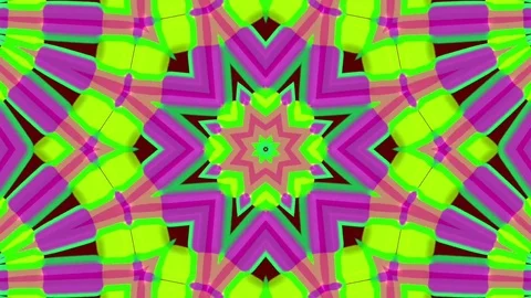Abstract Kaleida Starlish Video stock 72658180