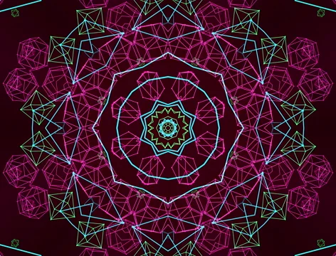 Abstract kaleidoscope animation Stock Footage 67497502
