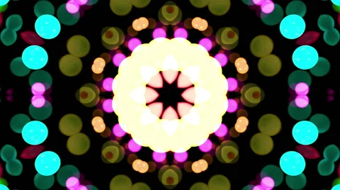 Abstract kaleidoscope animation Stock Footage 68389339