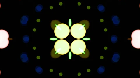 Abstract kaleidoscope animation Stock Footage 68516891