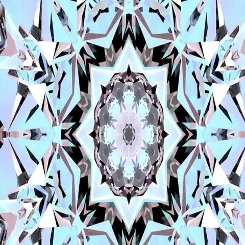 Abstract kaleidoscope animation Stock Footage 69541891