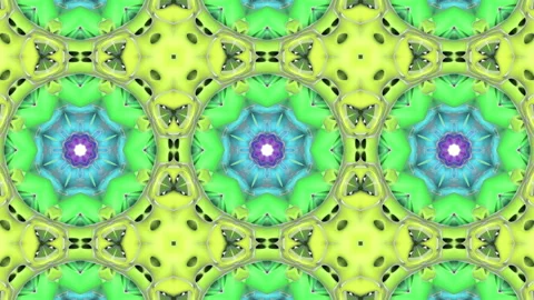 Abstract kaleidoscope background. 3d render 스톡 동영상 101447768