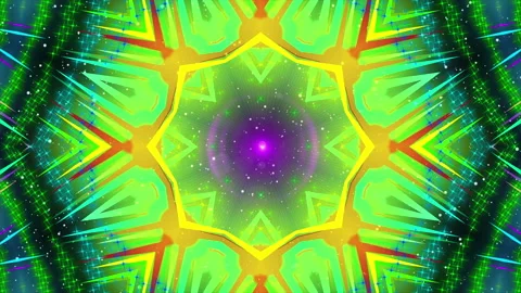 Abstract kaleidoscope background animation 스톡 동영상 167658747