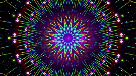 Abstract kaleidoscope background animation Stock-Footage 167663289