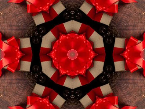 Abstract kaleidoscope background. Beautiful multicolor kaleidoscope texture. Stock Illustration