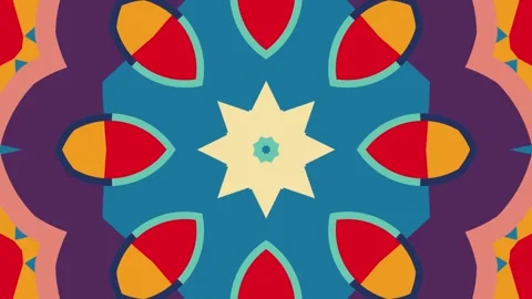 Abstract Kaleidoscope Background Stock Footage 168982342