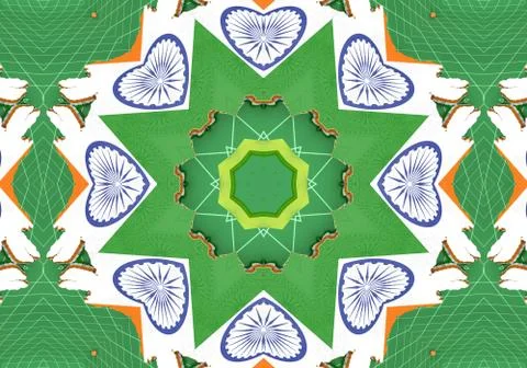 Abstract kaleidoscope background Иллюстрация