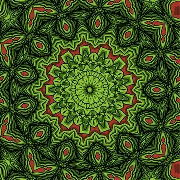 Abstract kaleidoscope background. multicolor mosaic texture, beautiful kale.. Stock Illustration