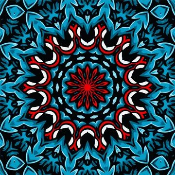 Abstract kaleidoscope background. multicolor mosaic texture, beautiful kale.. Stock Illustration