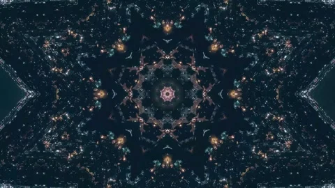 Abstract Kaleidoscope With Color Composition Stock Footage 325154201