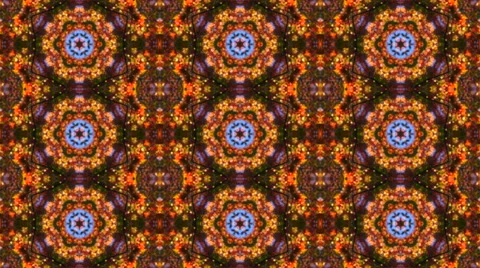 Abstract kaleidoscope colored seamless pattern with row ultra complex structure Stock Footage 67586413