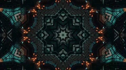 Abstract Kaleidoscope Design With Color Pull Stock Footage 325154070