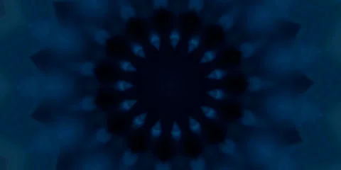 Abstract Kaleidoscope Light Patterns – Blue Color Motion Background 8K Stockbeeldmateriaal 341731291